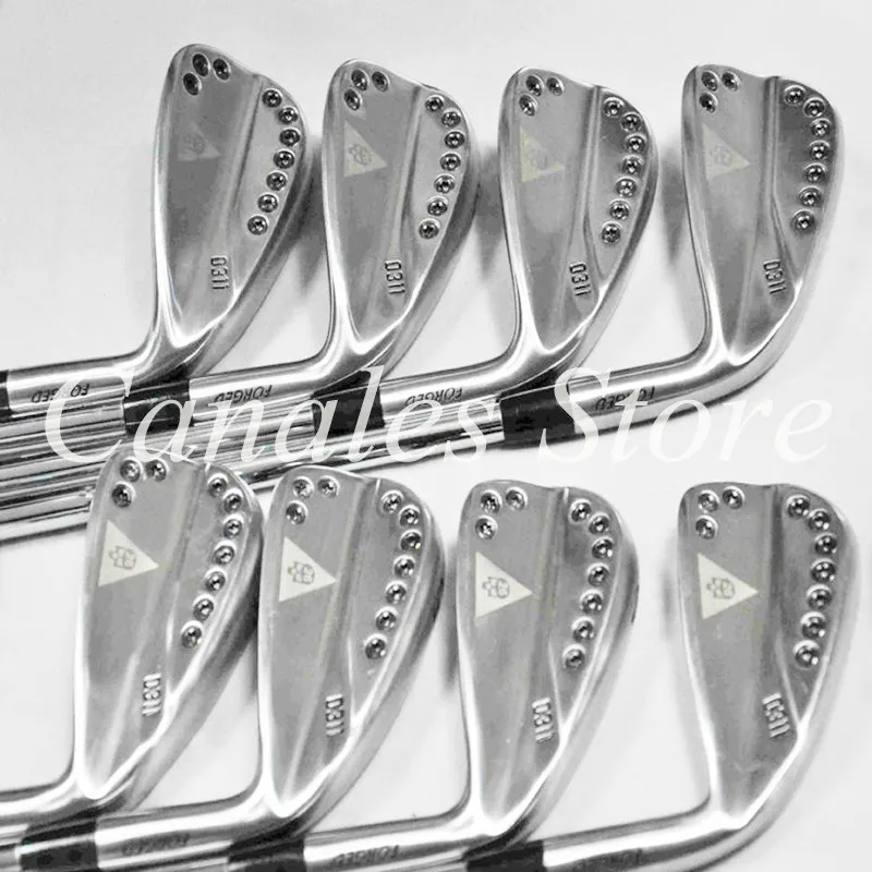 Golf iron 0311 Silver skull Golf Club 3-9W Forged irons graphite and Steel Shafts 8pcs Free Shipping