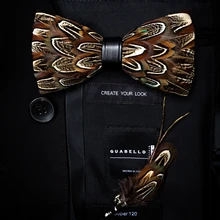 Новая мода, мужской, натуральное платье с перьями, Британский мужской и женский галстук-бабочка, комплект повседневной одежды для жениха