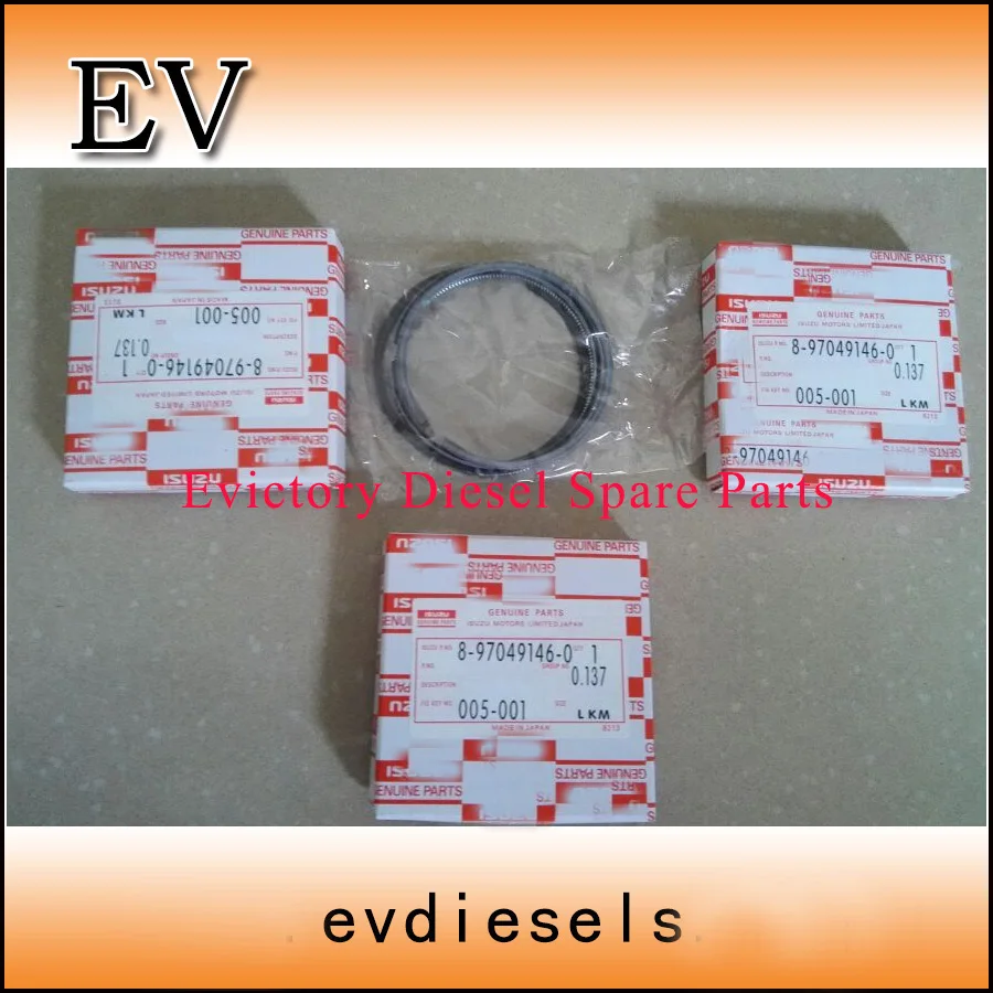EV 3LB1 Комплект прокладок 3LB1 поршень+ поршневое кольцо 3LB1 гильза цилиндра для Isuzu миниатюрный экскаватор