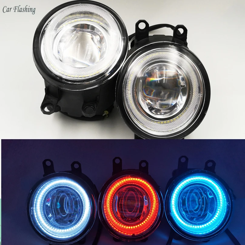 

Car Flashing 2PCS DRL LED Angel Eyes Fog Light Lamp For Lexus LX570 RX450h IS250 GX For Toyota Camry Corolla Yaris RAV4 Avalon