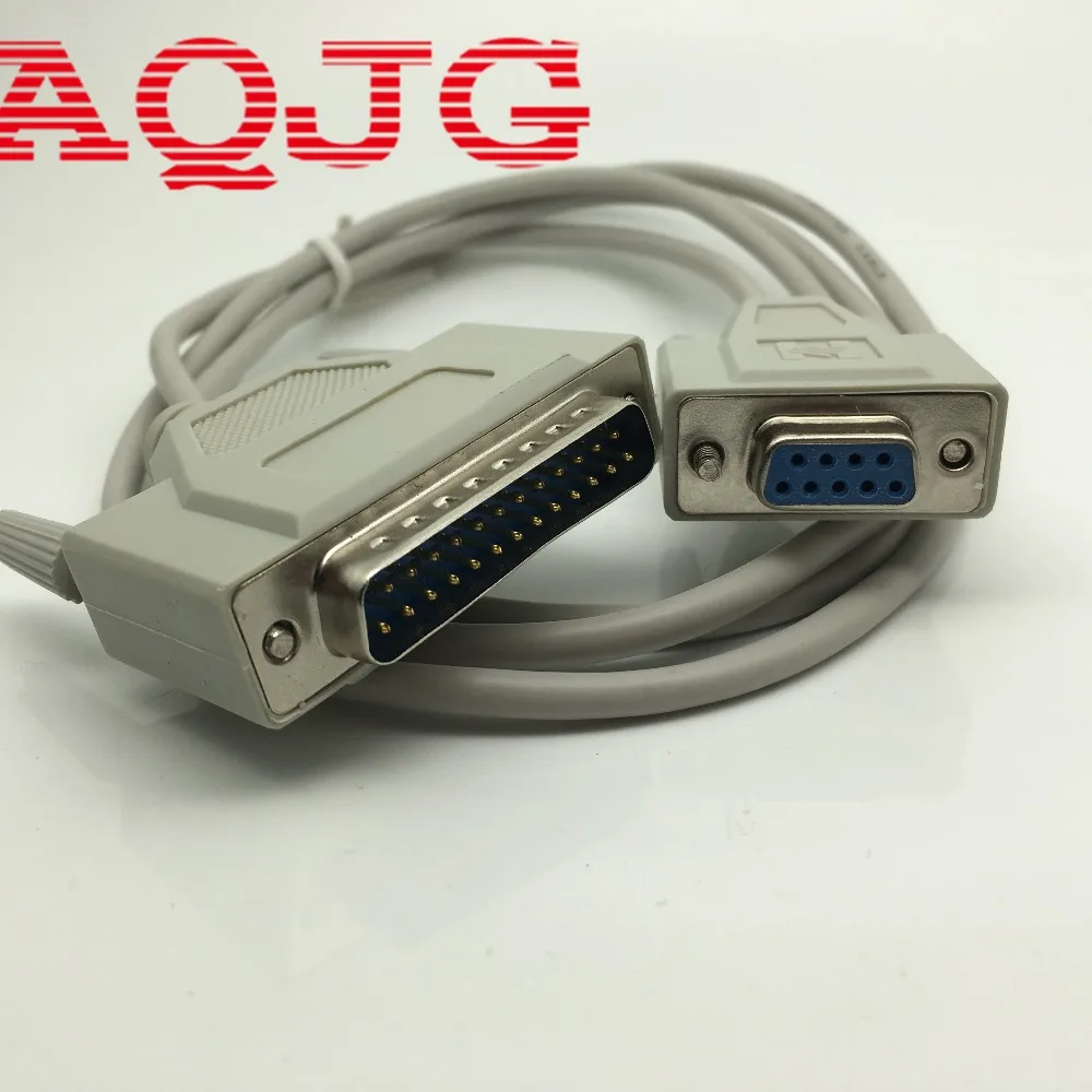 para Db25 Cabo Rs232 Fêmea para Macho 25pin para 9pin 1.4m 2.5m Conector do Computador Atacado Aqjg Db9