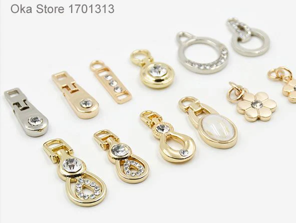 1pc high quality metal Zipper pull zipper repair kits for jeans pants,casual pants,garments,bag,suitcase accessories,zipper pull