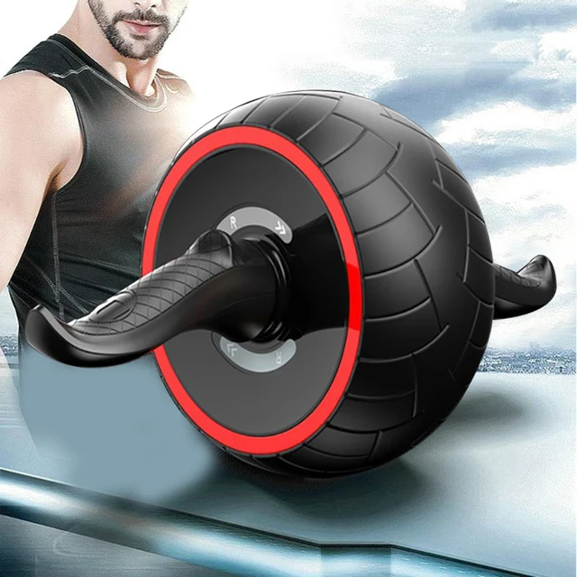 US $20.29 Abdominal Wheel Ab Roller Trainer Fitness Equipment Gym Exercise Rebound Wheel Workout Resistance S