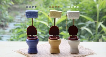 

2018New Wedding Gift Back To The Doll House Mini Ceramic Ornaments Collection ceramic toilet high box toilet royal estate model