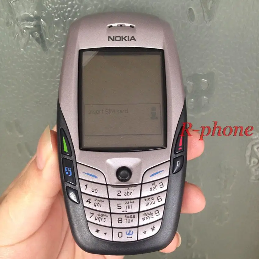 Оригинальный NOKIA 6600 фиолетовый мобильный телефон разблокированный 2G GSM Triband