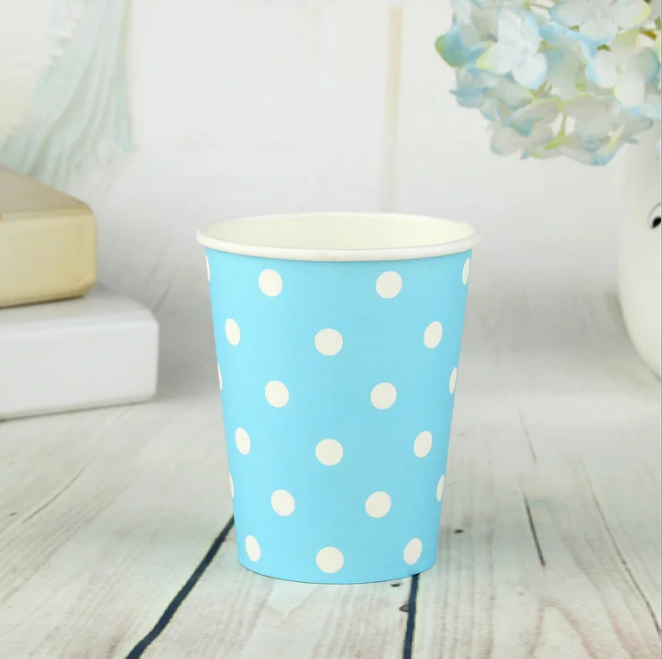 FANLUS Creative Princess Friendship Birthday Party Paper Cups Disposable Tableware (6pcs), Multi Color Party Supplies (6)