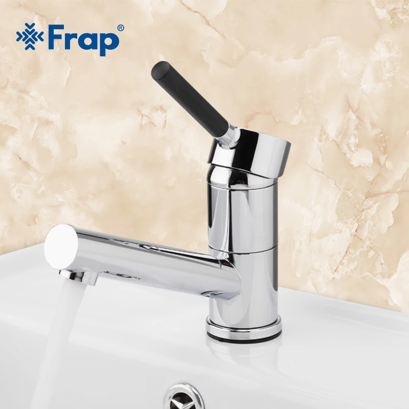 

Frap Basin Faucet Kitchen Bathroom Sink Faucets Single Handle Hot and Cold Water Mix Taps Chrome Wash Tap Deck Mounted F4544