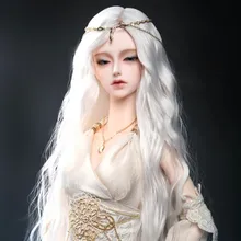 Новое поступление 1/3 8-" Bjd SD парик куклы высокая температура провода длинные модные волнистые для BJD супер парик волос