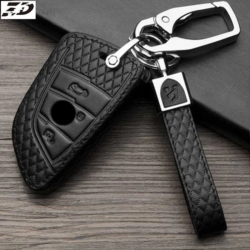 

Car key Cover Case for BMW X1 X5 X6 F15 F16 F48 BMW 1 / 2 Series Plating Remote Controller Key Bag Holder for bmw blade KeyChain