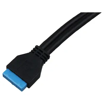

USB 3.0 Back Panel Expansion Bracket to 20-Pin Header Cable (2-Port)