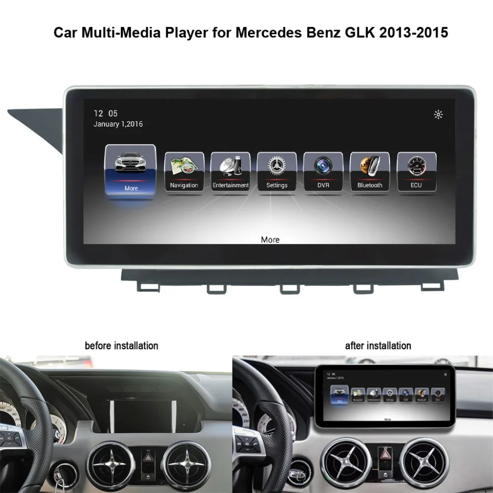 

10.25 inch Car Multimedia Player for Mercedes Benz GLK 2013-2015 with GPS Navigation MP5 Wifi