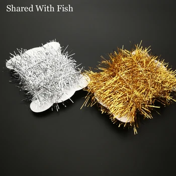 

1 Card/Set 3meters Assorted Fly Fishing Tinsel Chenille Crystal Flash Line Rig Baits Making Fly Tying Streamer Flies Material
