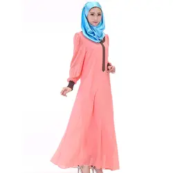 Национальный платье с широкой юбкой арабских одежды мусульманская абайя джилбаба исламская одежда для Одежда для женщин мусульманских