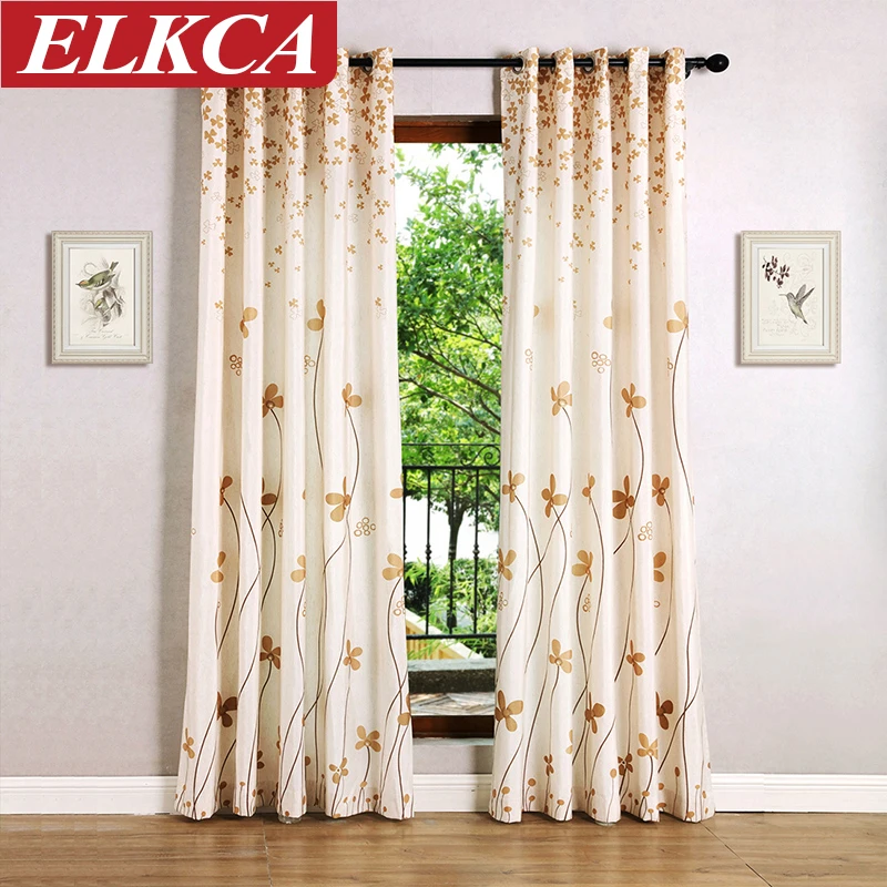 Buy Fresh Leaves Korean Curtains for Living Room