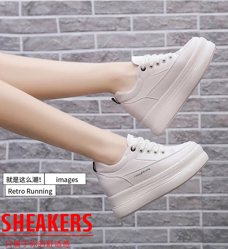 Autumn Platform Shoes Women Vulcanize Shoes White Flat Platforms Sneakers ladies wedges shoes for women Casual