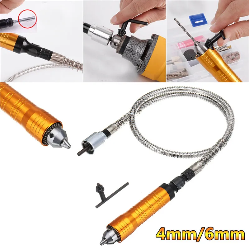 

4mm/6mm Grip Handle and Flexible Shaft Set Rotary Grinder Tool for Electric Drill Rotary Tool