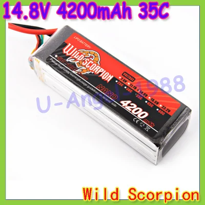 HK Free shipping wild scorpion 100 new Brand RC 14 8V 4200mAh 35C 4S RC Car