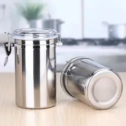 Из нержавеющей стали Кухня инструменты герметичный хранения пищевых продуктов jar сухофрукты кофе банки чай с молоком металла Keepers