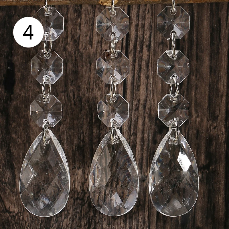 10pcs Acrylic Crystal Beads Drop Shape Garland Chandelier Hanging 10pcs Acrylic Crystal Beads Drop Shape Garland Chandelier Hanging Party Decor Wedding Decoration Centerpieces For Tables
