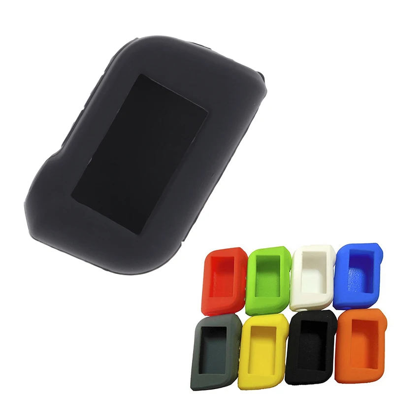 

Two Way Car Alarm Remote Controller LCD Transmitter Keychain Silicone Cover Key Case for Star-line A93