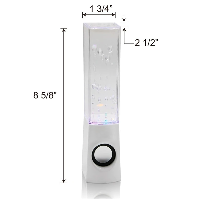 LemonMan портативный мини-usb светодиодный светильник колонки с танцующей водой для iphone ipad PC MP3 сабвуфер водная Колонка аудио