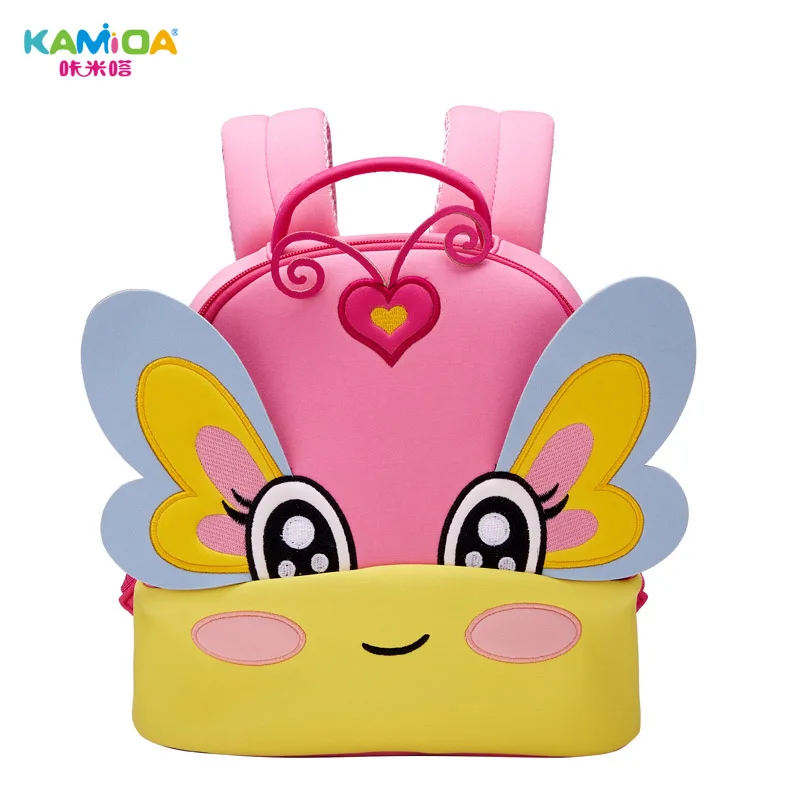 

Butterf Kindergarten Backpack 3D Embroidered Children Bag Ultra Light Offload Cute Cartoon Anime Kids Backpacks for School Girls