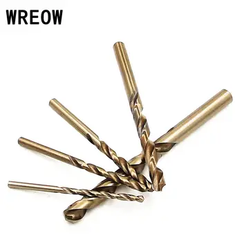 

5pc 4-10mm Micro Twist Drill Bit Kit HSS Cobalt Straight Shank Hole Saw Cutter Tool Woodworking Electric Drill Tools Power Tool