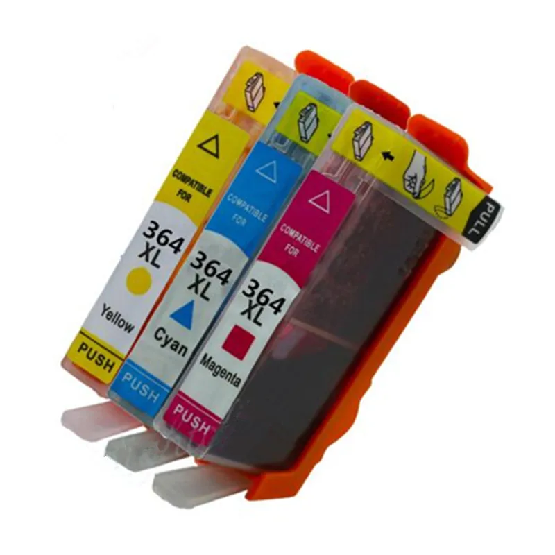 

Hisaint 364XL 3Color Ink Cartridge Replacement for HP 364 XL cartridges for Deskjet 3070A 5510 6510 B209a C510a C309a Printer
