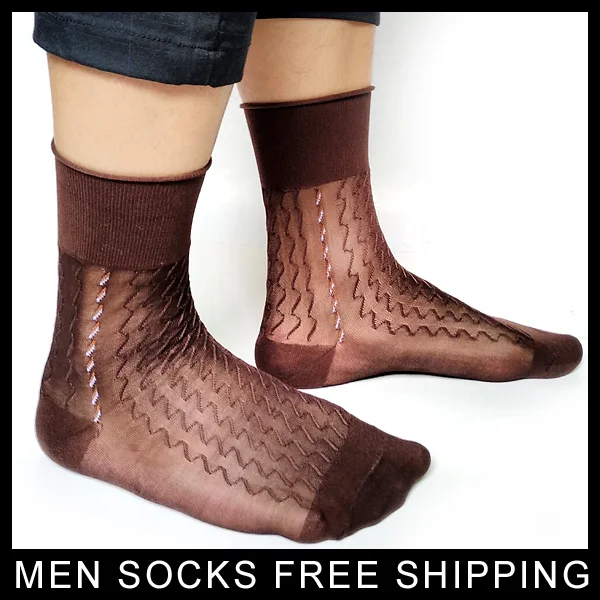 Брендовые классические нейлоновые шелковые носки для мужчин мягкие прозрачные тонкие строгий костюм носки сексуальные мужские деловые