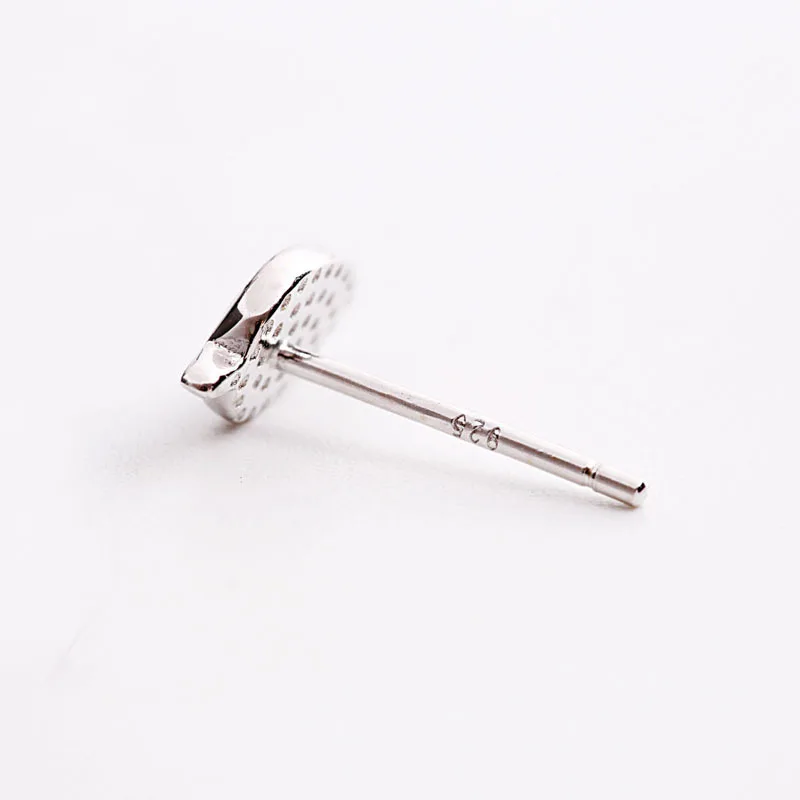 Серьги гвоздики из серебра 100% пробы с синими листьями|hypoallergenic stud earrings|drop earringsfashion