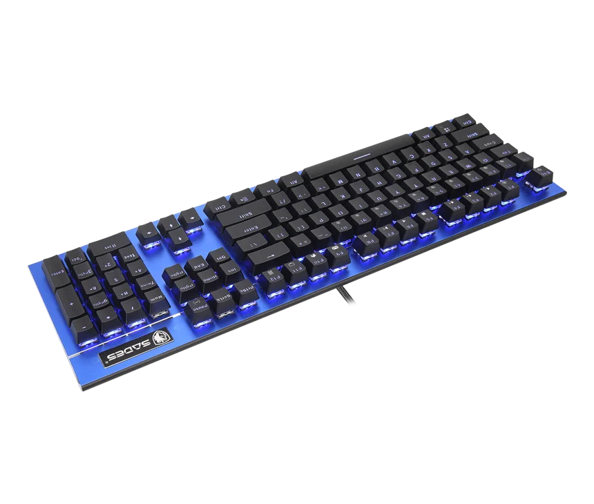 SADES клавиатура K13 серповидная Механическая игровая клавиатура 104 клавиш USB разъем Kailh синий переключатель для ПК/рабочего стола/ноутбука
