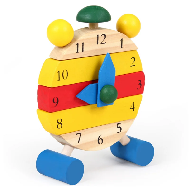 1 компл. Часы модели развивающие игрушки для детей Раннее Обучение цвет цифровой когнитивные часы модель Конструкторы блок DIY игрушки