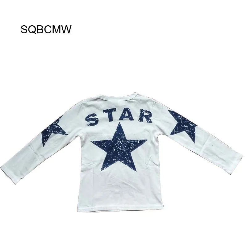 

2019 8colors kids spring autumn clothes children t-shirts for baby boys long sleeve t shirts star fashion
