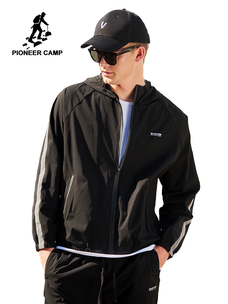

Pioneer Camp 2019 new casual jacket men brand clothing spring coat male top quality stretch outerwear coat for men AJK901029