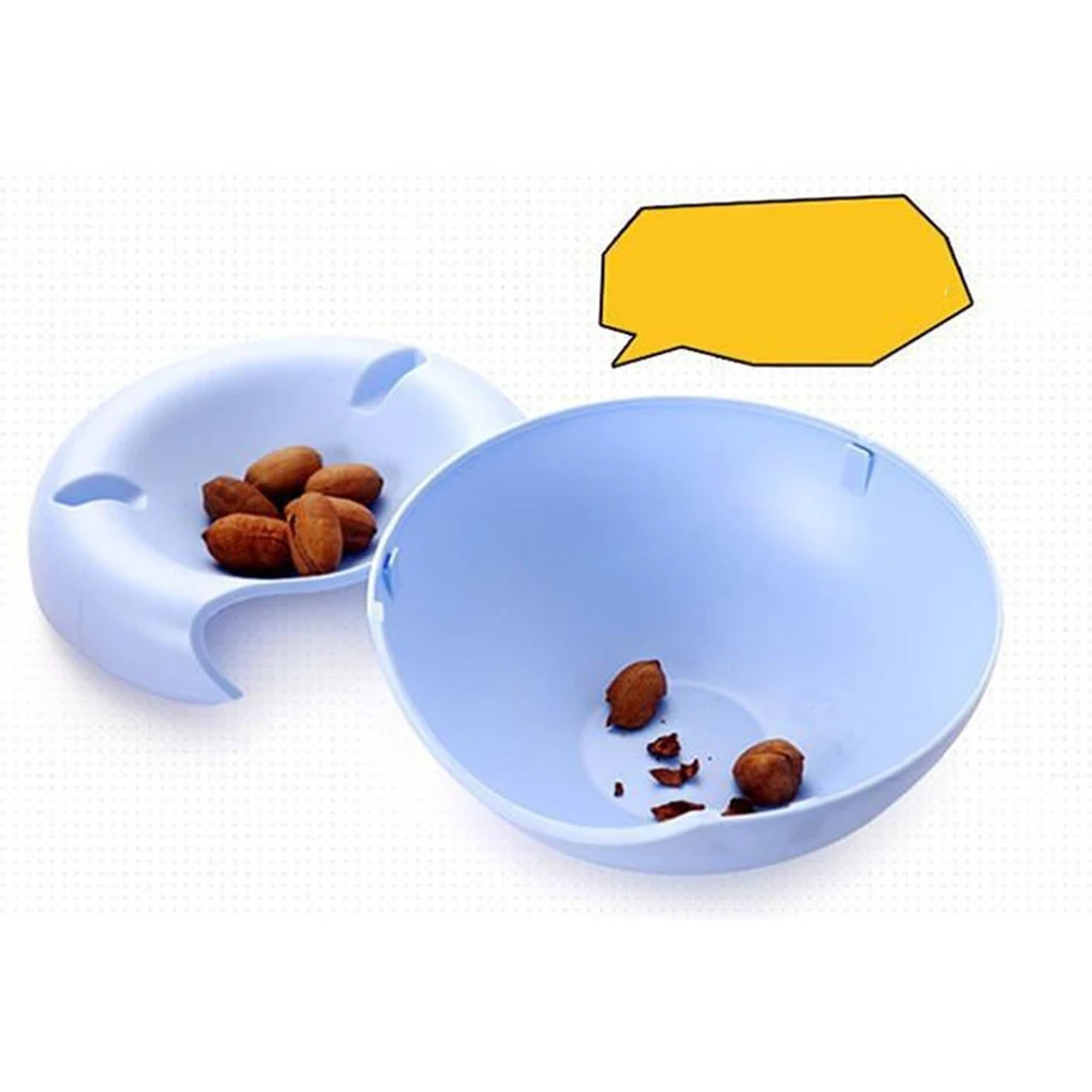 Multi-function Snacks Storage Box Double Dish Fruit Phone Holder For Pistachios Candies Condiments Coins Storage Waterproof Bowl