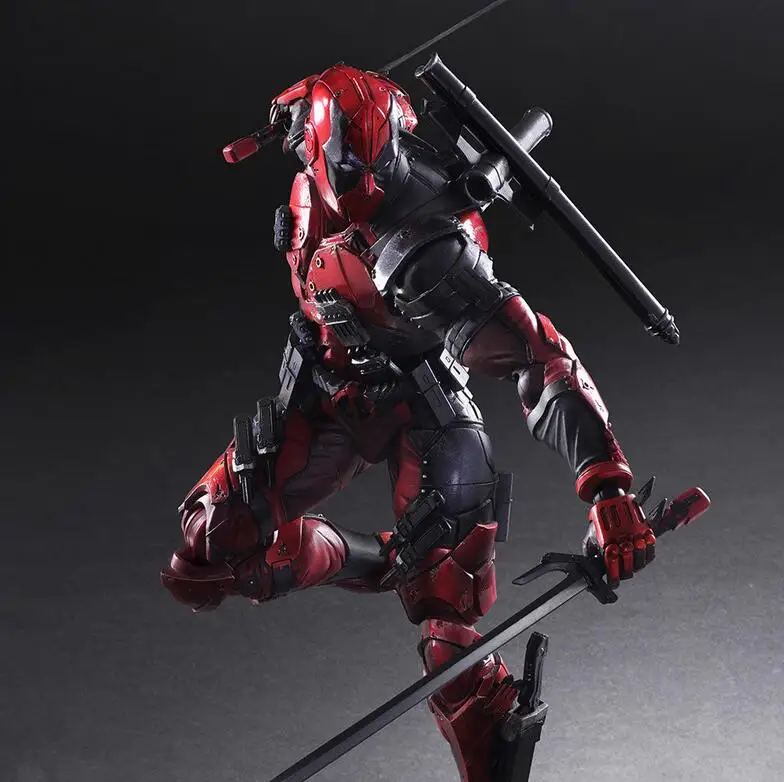 Play Arts Marvel 26 см Дэдпул оригинальная ПВХ фигурка модель игрушки