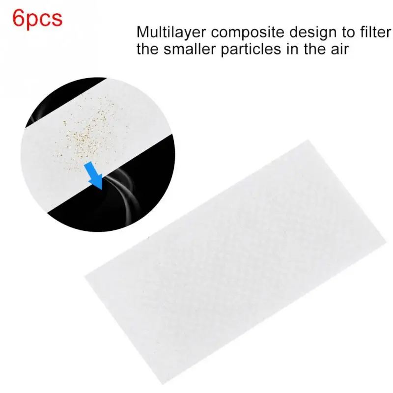 

6Pcs CPAP Filters Disposable Filter Cotton Sleep Apnea Dust filter Replacement White CPAP Filters for 50/60/M/BiPAP ST Series
