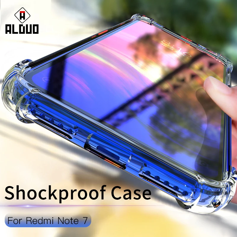 

Phone Case For Xiaomi Redmi Note 7 Back Cover Silicone Shockproof Note 7 Pro Transparent Clear Protection Xaomi Xiomi Note7 6.3
