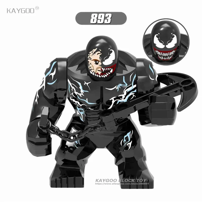 Фигурки из фильма Marvel Anti Venom Thanos Cull Obsidian Batman Hulk Buster Bane игрушечные строительные