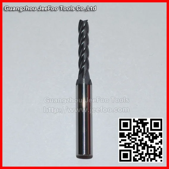 

6 * 4 * 20* 50L Tungsten Carbide four flutes sprial cnc cutting tools flat end mill bit with coating for metal