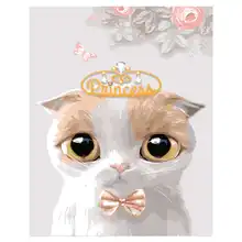 

Diy Canvas Painting For Home Decoration,Painting By Number 40x50cm,Cat Paint Number Kits