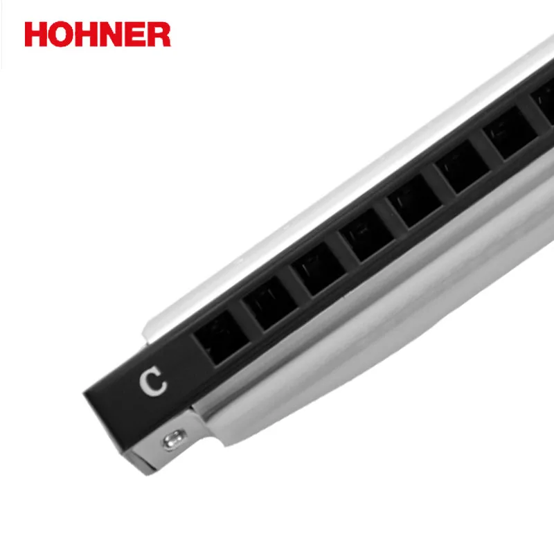 Hohner 10 Hole Harmonica International Silver Star Diatonic Harp, Blues Harmonica Key C Blues Jazz Band Music Instrument