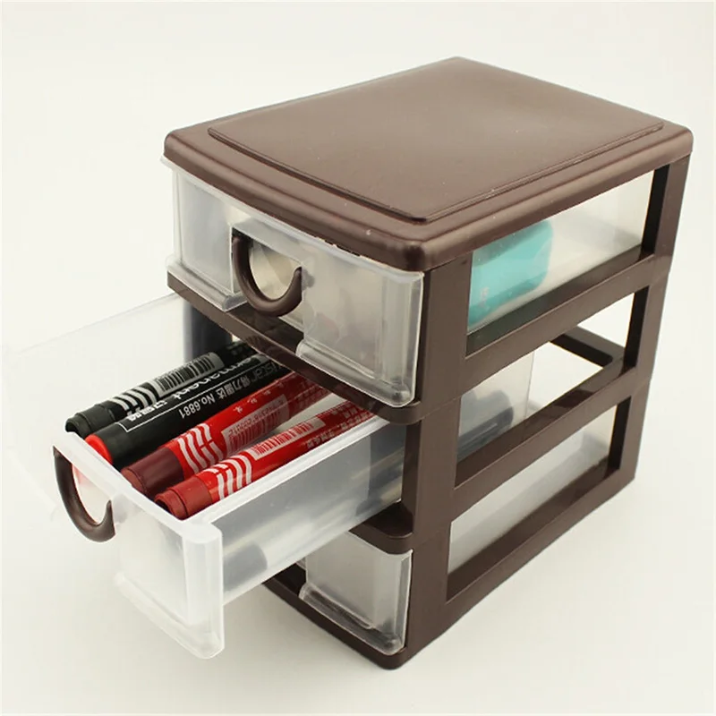 

Newly Drawer Durable Plastic Office Table Desktop Debris Cosmetic Drawer Style Holder Storage Box