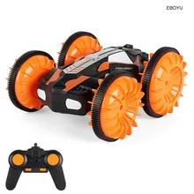 EBOYU C013 2,4G 6CH RC Stunt автомобилей 4WD RC автомобиль Лодка на дистанционном управлении амфибия внедорожный Электрический Race Двусторонняя Автоцистерна транспортного средства
