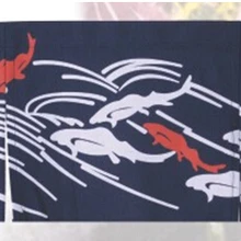 Принимаются индивидуальные заявки) Корея/Япония/Китай суши Ресторан кухонные подвесные занавески-Карп(85x25 см
