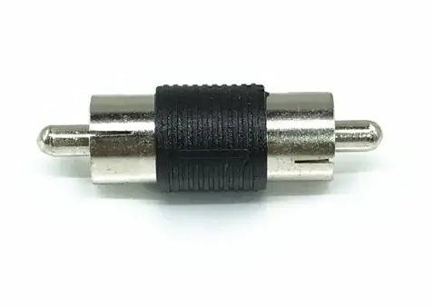 

5pcs/lot RCA Male to Male Coupler Adapter AV straight Connector