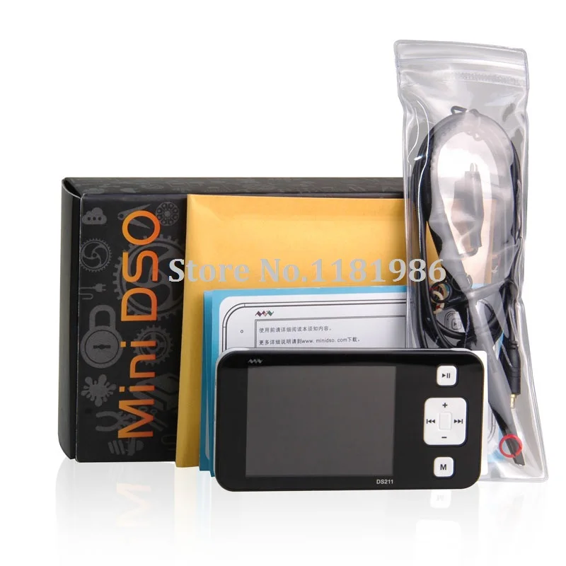 

MiniDSO DSO211 Digital Oscilloscope Automotive USB Pocket Handheld Osciloscopio Portatil 2.8" DS211 Diagnostic-tool with probes