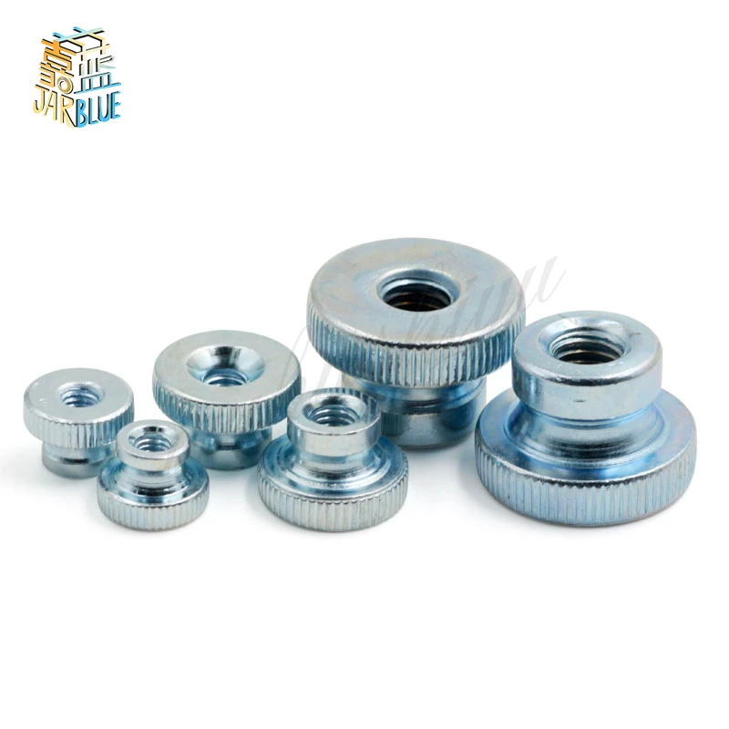 10Pcs DIN466 B GB806 M3 M4 M5 M6 M8 M10Galvanized Knurled Thumb Nut