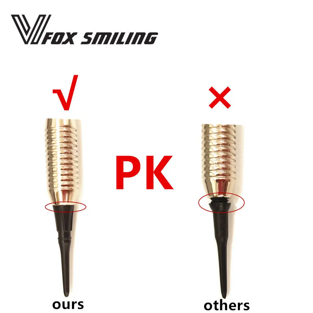 Fox Smiling 50 шт. 25 мм цветная 2BA профессиональная дротика с мягким наконечником для Дротика s и электронная Дротика s с хорошим качеством