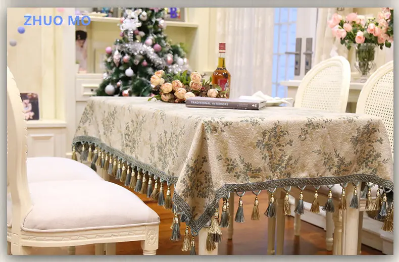 New Tassel Table Cloth Rectangular Edge Table Covers for home Decoration Towel Home Textile Decorative Table Cloth